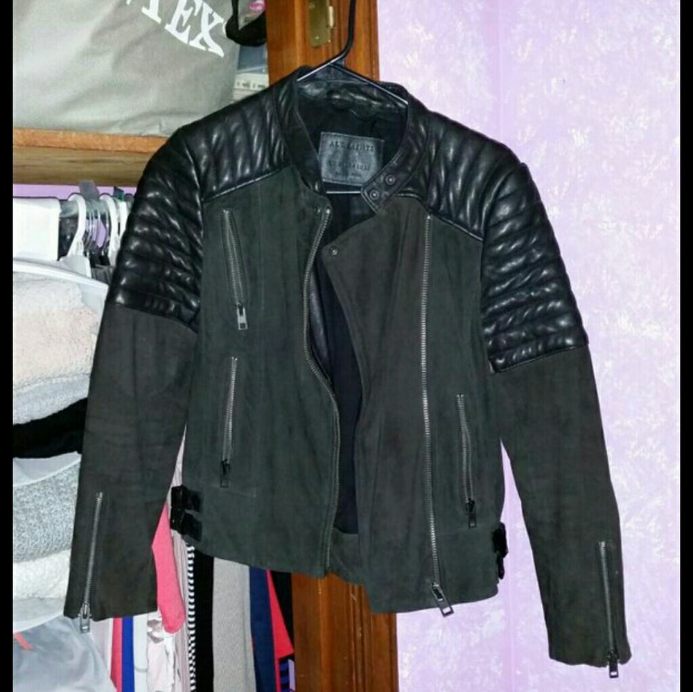 All Saints Leather/suede Jacket